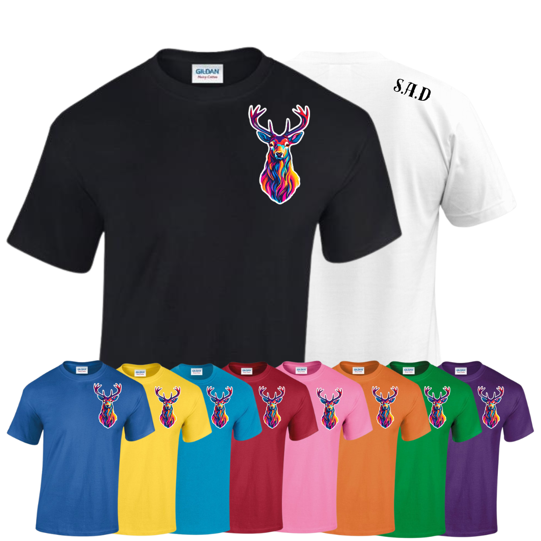 Multi Colour S.A.D Stag T-Shirt